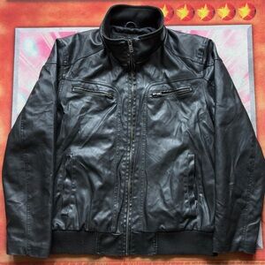 Sean John Faux-Leather Motorcycle Jacket